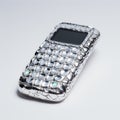 Shiny Silver Cell Phone With Unique Texture - Marc Quinn Style Royalty Free Stock Photo