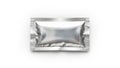 Shiny silver foil wrapped around a rectangular object in a cardboard box Royalty Free Stock Photo