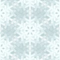 Shiny Silver Light Snowflakes Seamless Pattern for