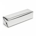 Shiny silver rectangular box Royalty Free Stock Photo