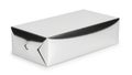 Shiny silver rectangular box Royalty Free Stock Photo