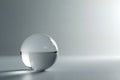 Silver Sphere on Surface Royalty Free Stock Photo