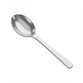 Shiny Silver Spoon on White Background Royalty Free Stock Photo
