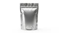 Shiny silver stand-up pouch Royalty Free Stock Photo