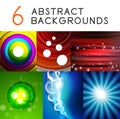 Shiny smooth color abstract vector backgrounds