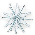 Shiny snowflake ornament