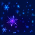 Shiny snowflake vector background