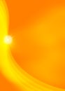 Shiny Sparkle and Curves in Orange and Yellow Background Royalty Free Stock Photo
