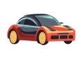 Shiny sports car vector icon Royalty Free Stock Photo