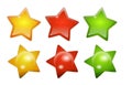 Shiny star symbols Royalty Free Stock Photo