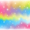 Shiny stars on color background