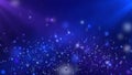 Floating Shining Stars Deep Blue Purple Looping Motion Background
