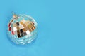 Shiny toys balls on the Christmas tree for the new year holiday Royalty Free Stock Photo