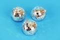 Shiny toys balls for the Christmas tree for the new year holiday Royalty Free Stock Photo