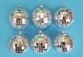 Shiny toys balls for the Christmas tree for the new year a holiday Royalty Free Stock Photo