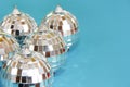 Shiny toys balls for the Christmas tree for the new year a holiday Royalty Free Stock Photo