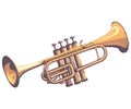 shiny trumpet illustration