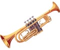 Shiny trumpet illustration