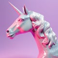 Shiny unicorn with glitter and shimmer