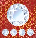Shiny Vector Diamond Royal Background