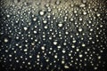 shiny water drops on black background. Royalty Free Stock Photo