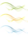 Shiny wavy vector banners Royalty Free Stock Photo