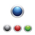 Shiny web buttons set. Royalty Free Stock Photo