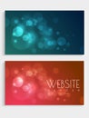 Shiny website header or banner set.