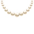 Shiny white Pearl Necklace. Pearls for Wedding, festive women decor