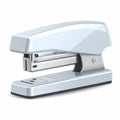 Shiny White Stapler on a White Background Stationary Tool Office Supply Royalty Free Stock Photo