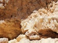 White and transparent rocks in Crystal mountain in Farafra oasis in Egypt