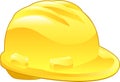 Shiny Yellow Hard Hat Illustration Royalty Free Stock Photo