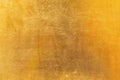 Shiny yellow leaf gold metal texture and background Royalty Free Stock Photo