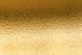 Shiny yellow metallic gold leaf foil texture background Royalty Free Stock Photo