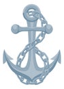 Ship Anchor Boat Chain Nautical Illustration