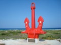 Ship anchor memorial to seamen