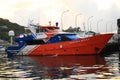 Ship of Bank BRI in harbor in Labuan Bajo