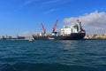 A Ship Being Loaded Alicante 2017