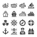 Ship icon set