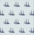 Ship boat pattern