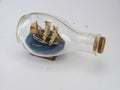 A Ship in a Bottle Model of Seute Deern Royalty Free Stock Photo