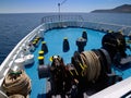 Ship bow and gear Royalty Free Stock Photo