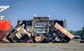 Ship breaking in Chittagong, Bangladesh Royalty Free Stock Photo