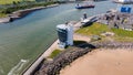 Aerial view of Aberdeen Harbour Complex