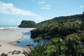 Ship Creek Tauparikaka, Haast, New Zealand Royalty Free Stock Photo