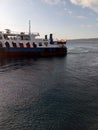 ship crossing Bali to the island of Java