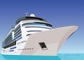 Ship. Cruise liner Royalty Free Stock Photo