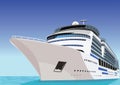 Ship. Cruise liner Royalty Free Stock Photo