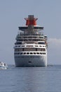 Ship cruiseship on the mediterranean france italy