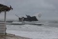 Ship crush after storm in odessa Royalty Free Stock Photo
